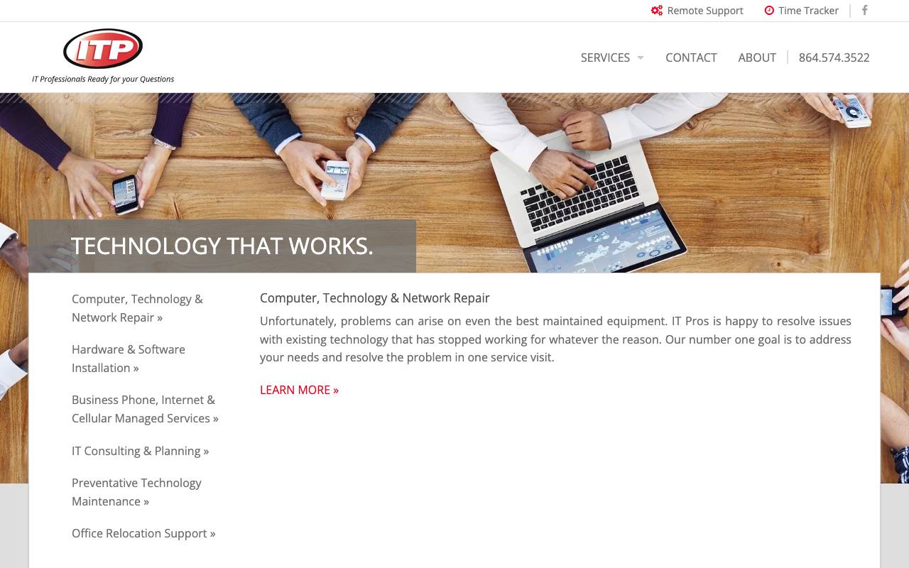 IT Pros website — Home — captured