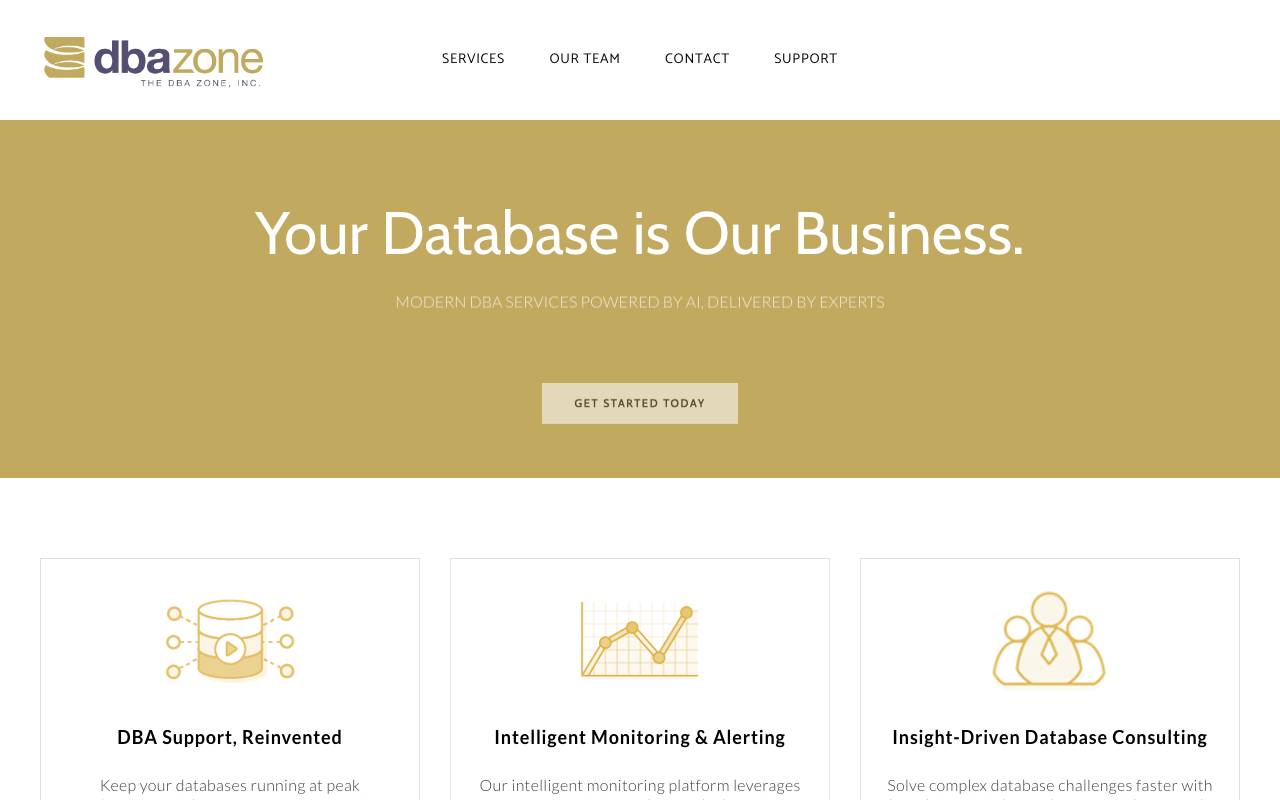 The DBA Zone, Inc. website — Home — captured