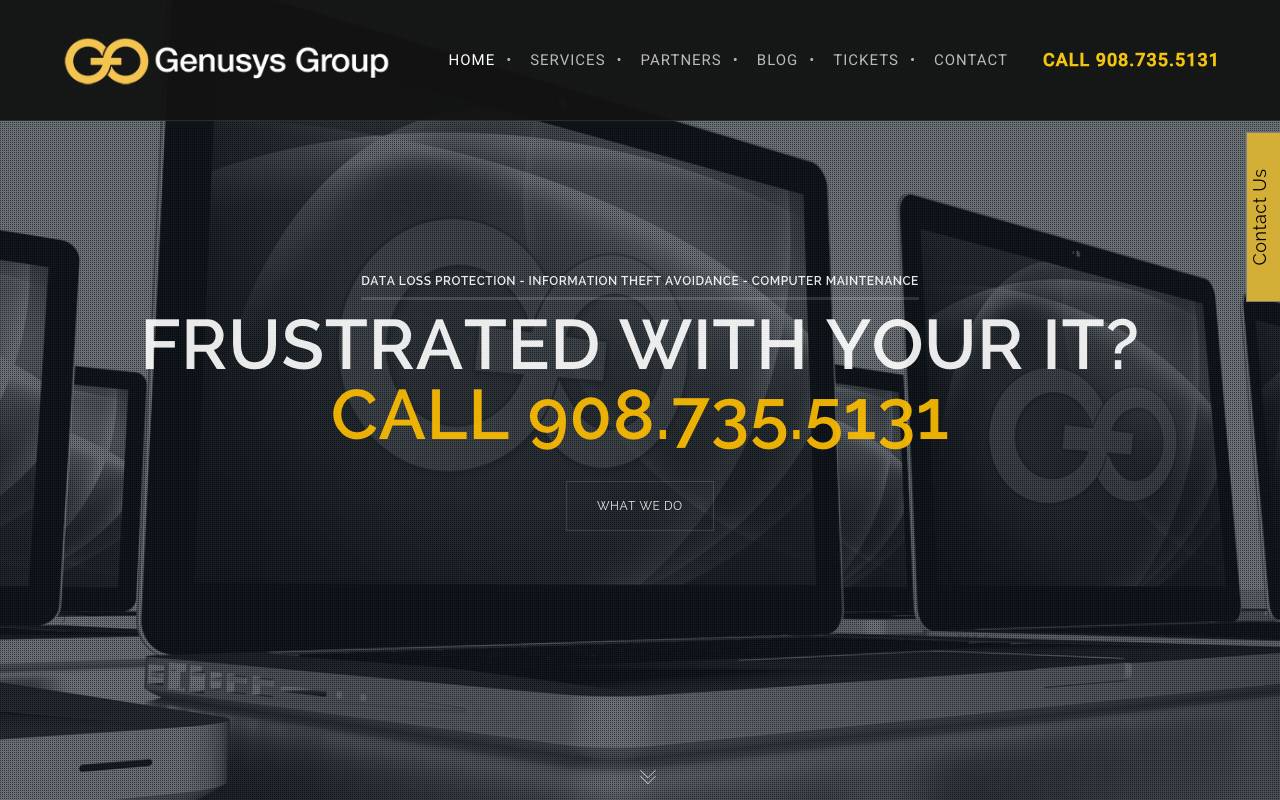The Genusys Group, Inc. website — Home — captured