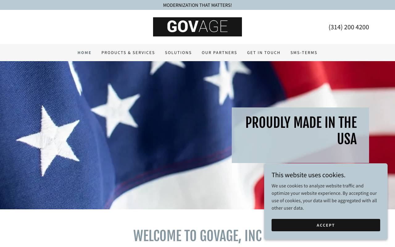 GovAge, Inc. website — Home — captured