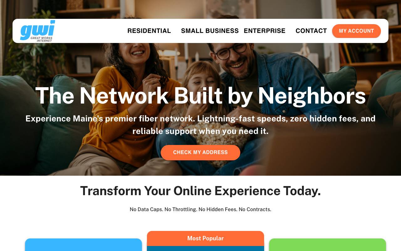GWI website — Home — captured