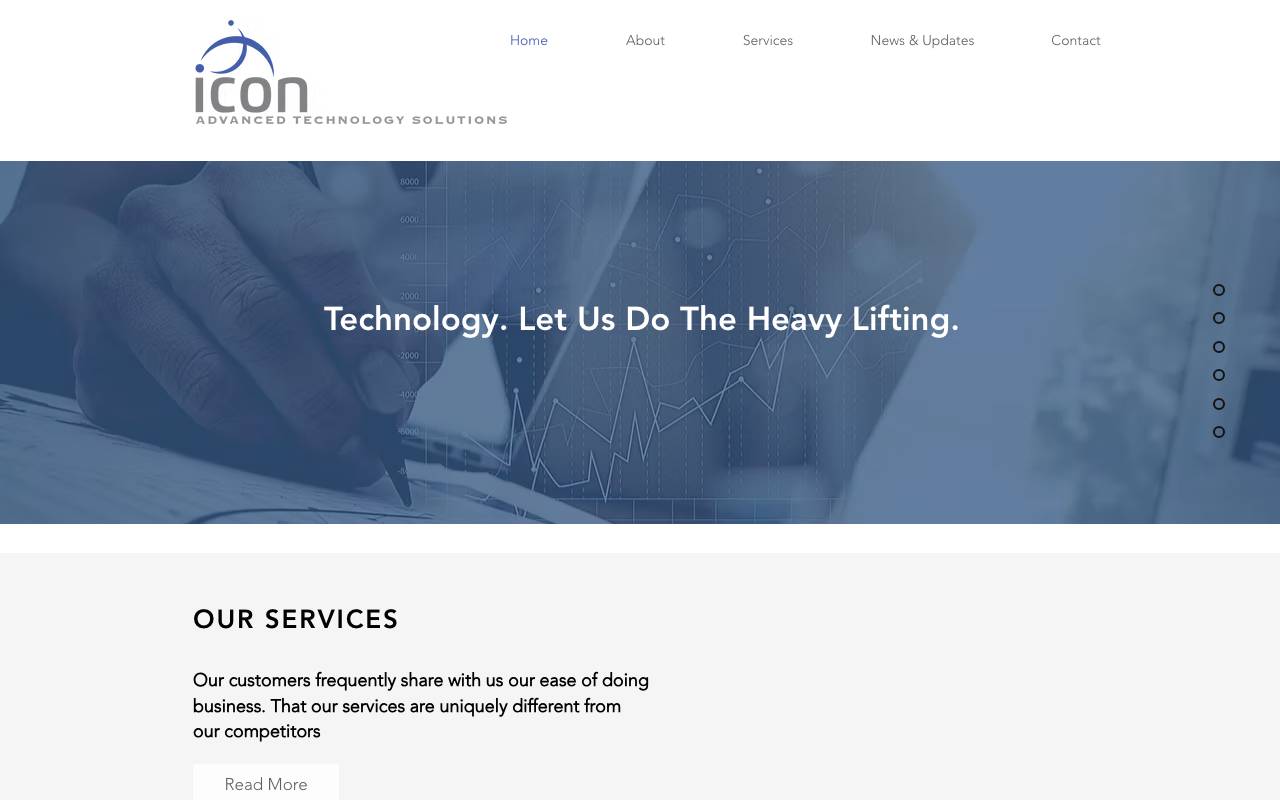 Icon ATS, Inc website — Home — captured