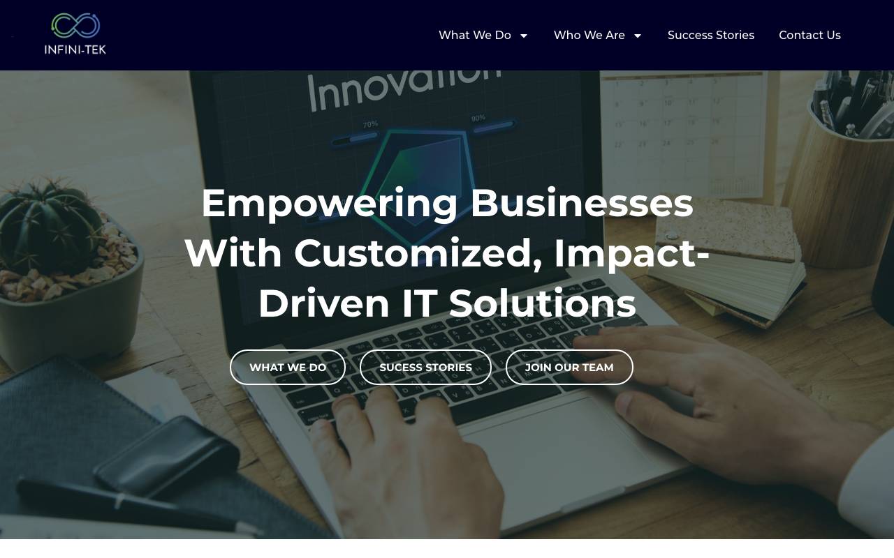 infini-tek website — Home — captured