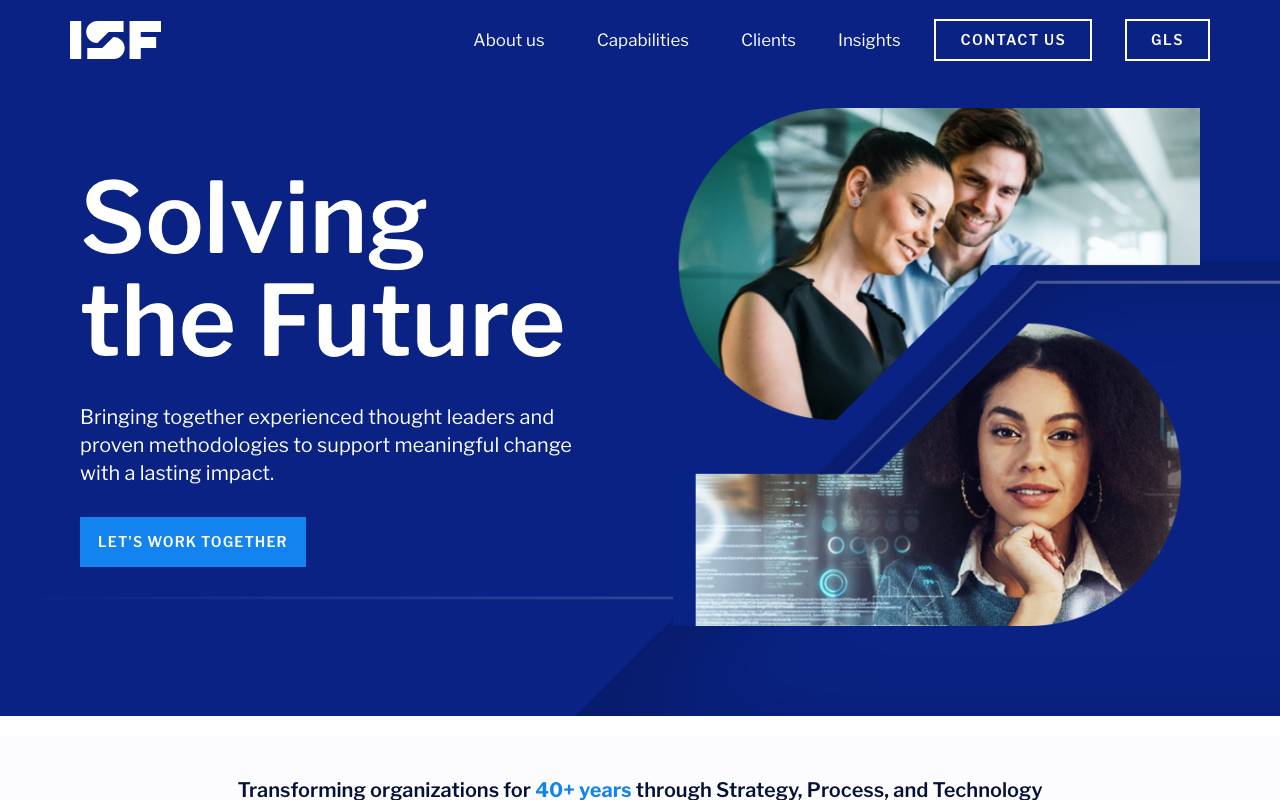 ISF, Inc. website — Home — captured