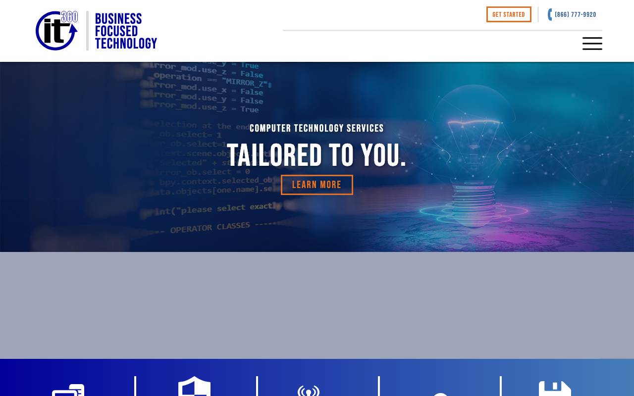 IT360 website — Home — captured