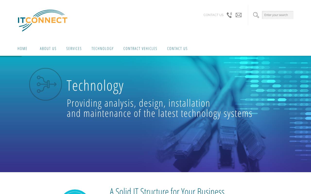 ITConnect, Inc. website — Home — captured