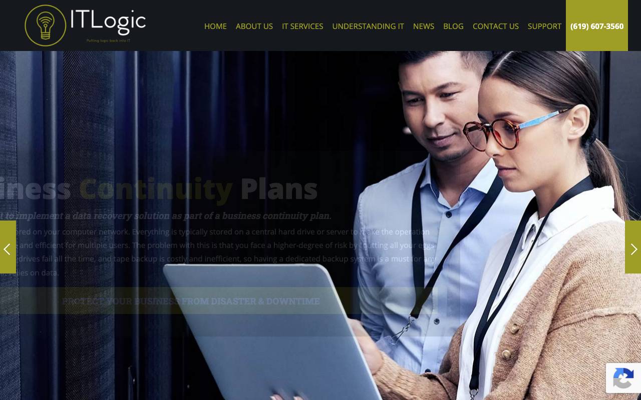 ITLogic, Inc. website — Home — captured