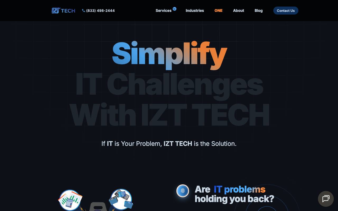 InZernet Technologies website — Home — captured