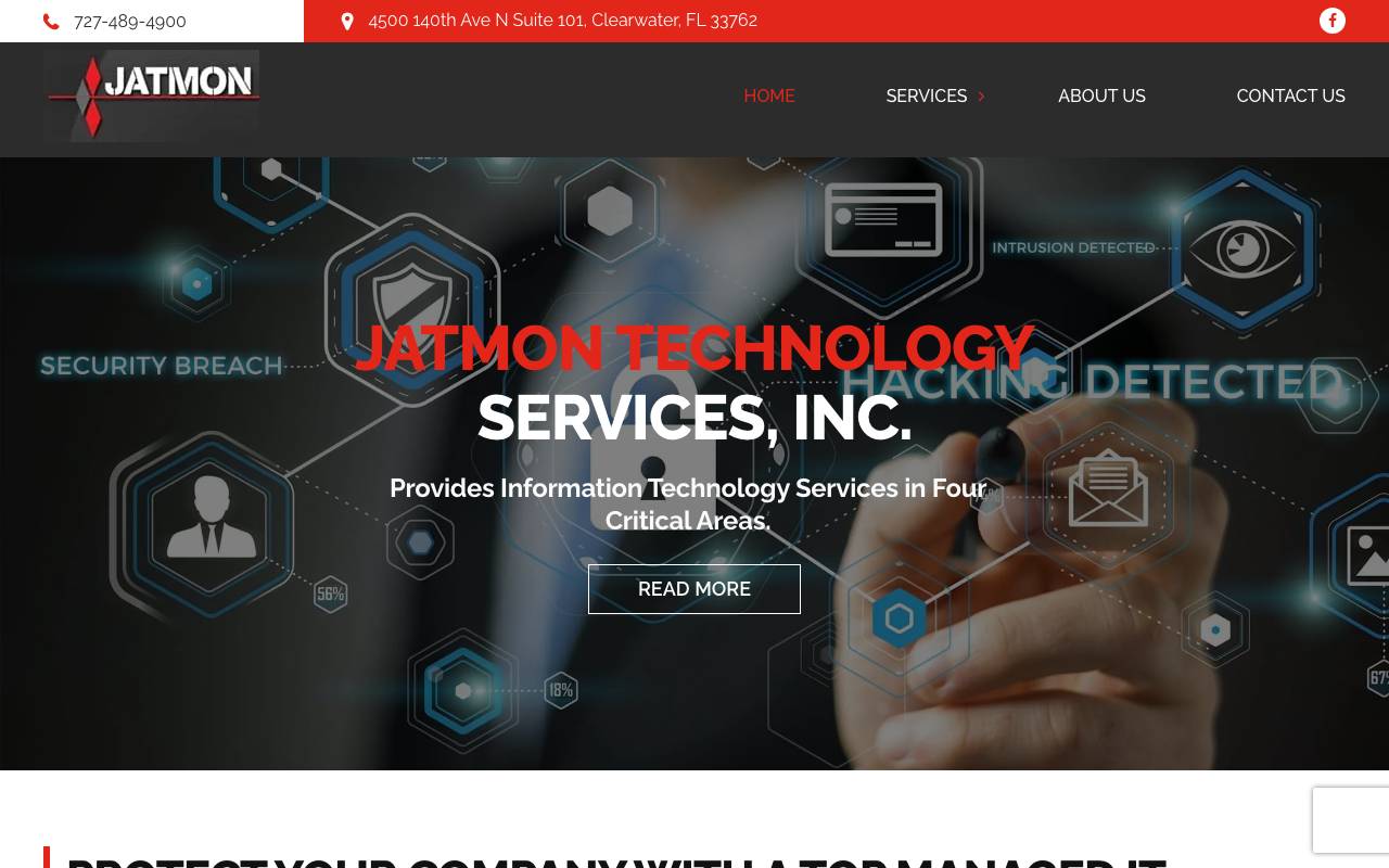 Jatmon Technology Services, Inc. website — Home — captured