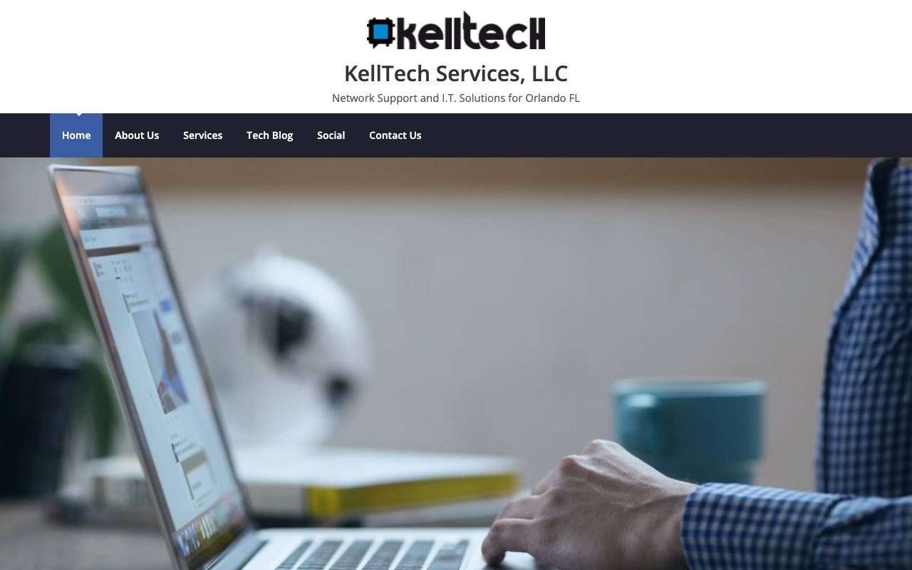 KellTech Services, website — Home — captured