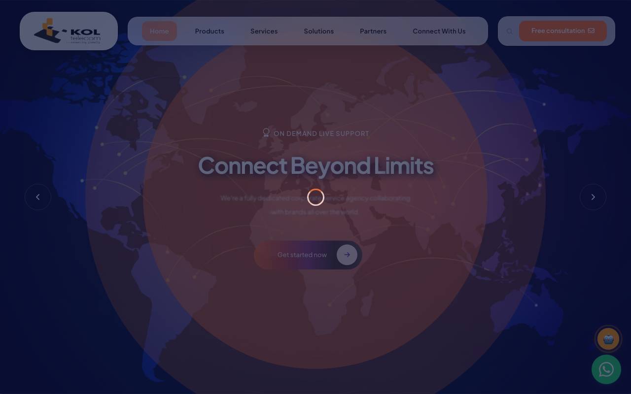 KOL TELECOM SERVICES LLC. website — Home — captured