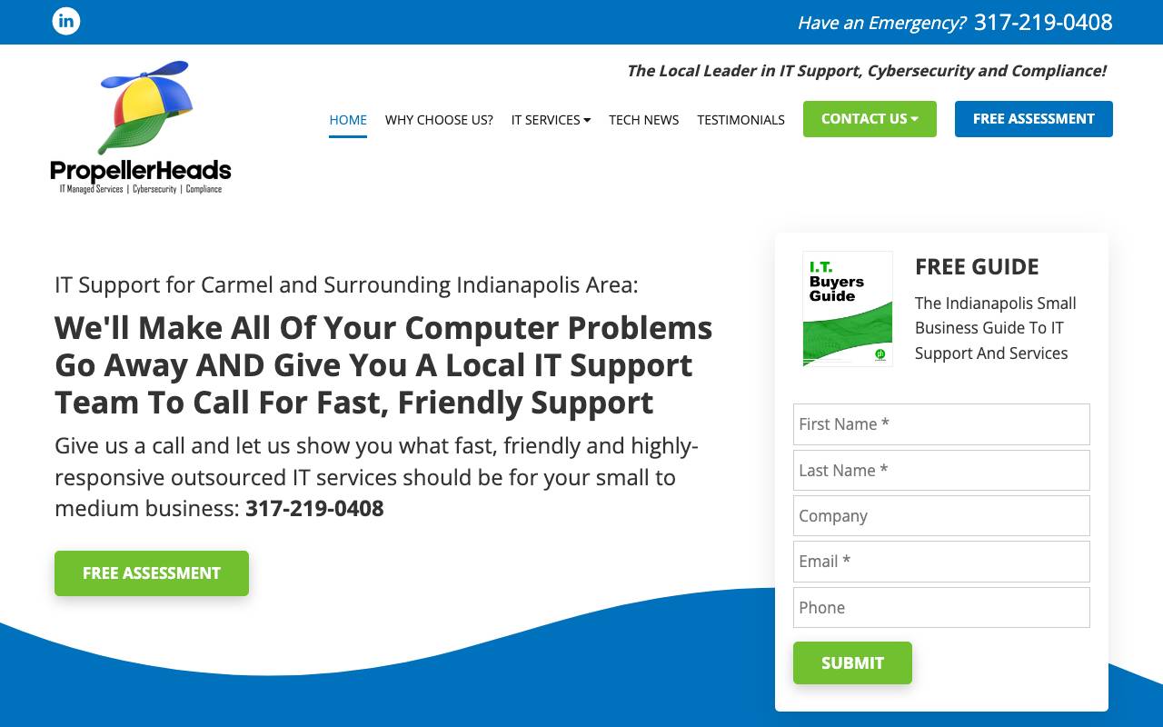 PropellerHeads, Inc website — Home — captured