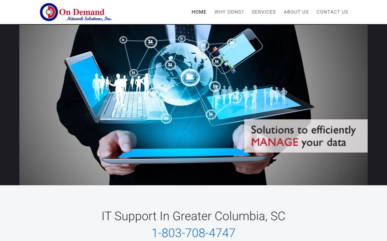On Demand Network Solutions Inc. website — Home — captured