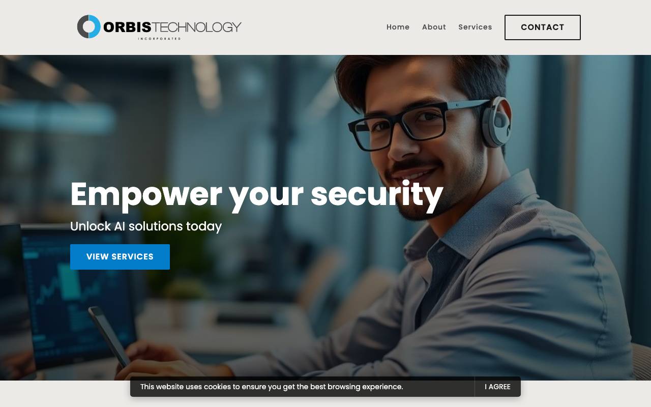 Orbis Technology, Inc. website — Home — captured
