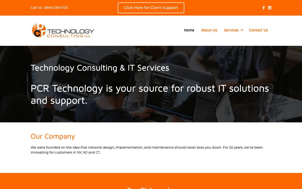 PCR Technology website — Home — captured