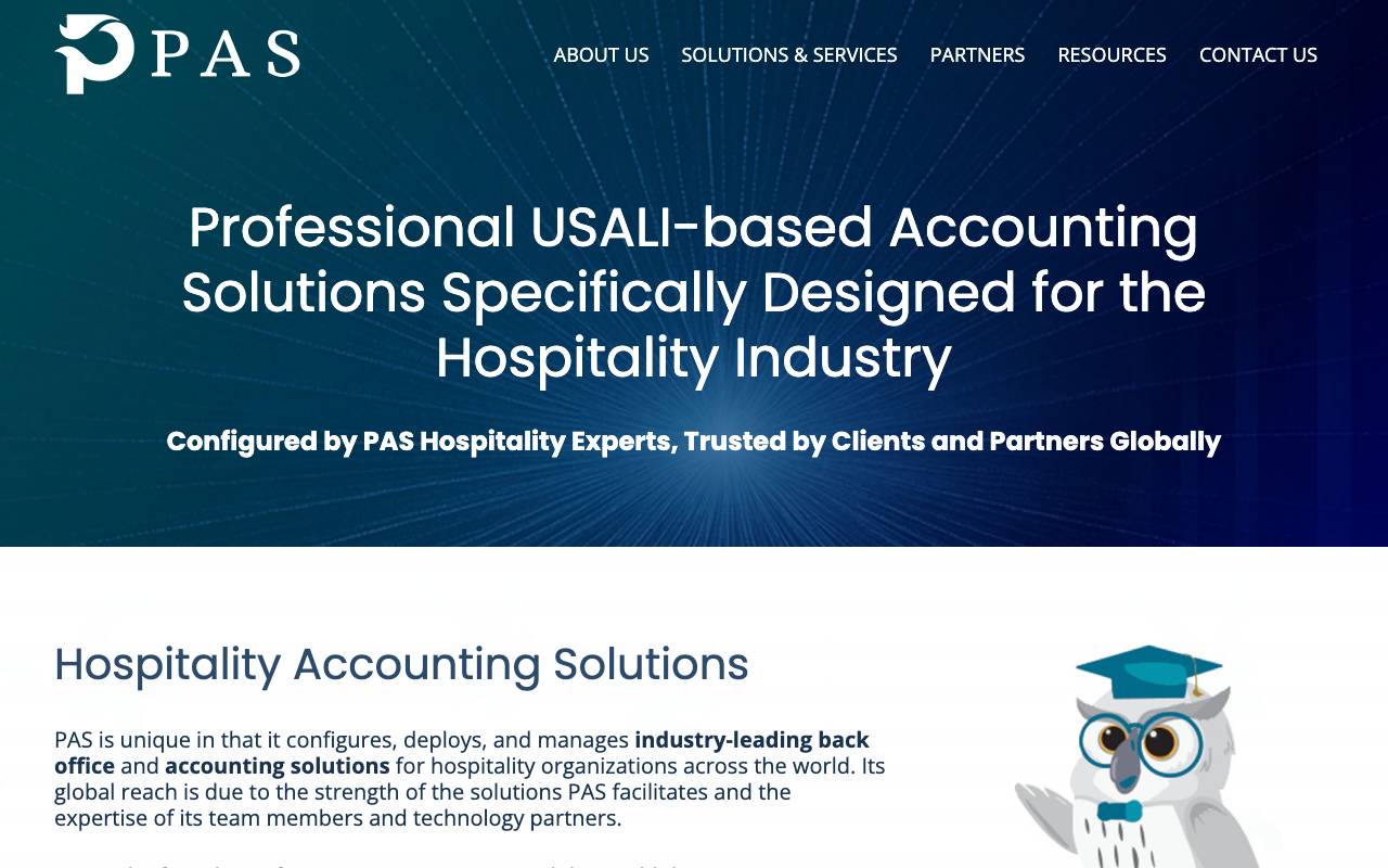 PAS (Professional Accounting Solutions) website — Home — captured