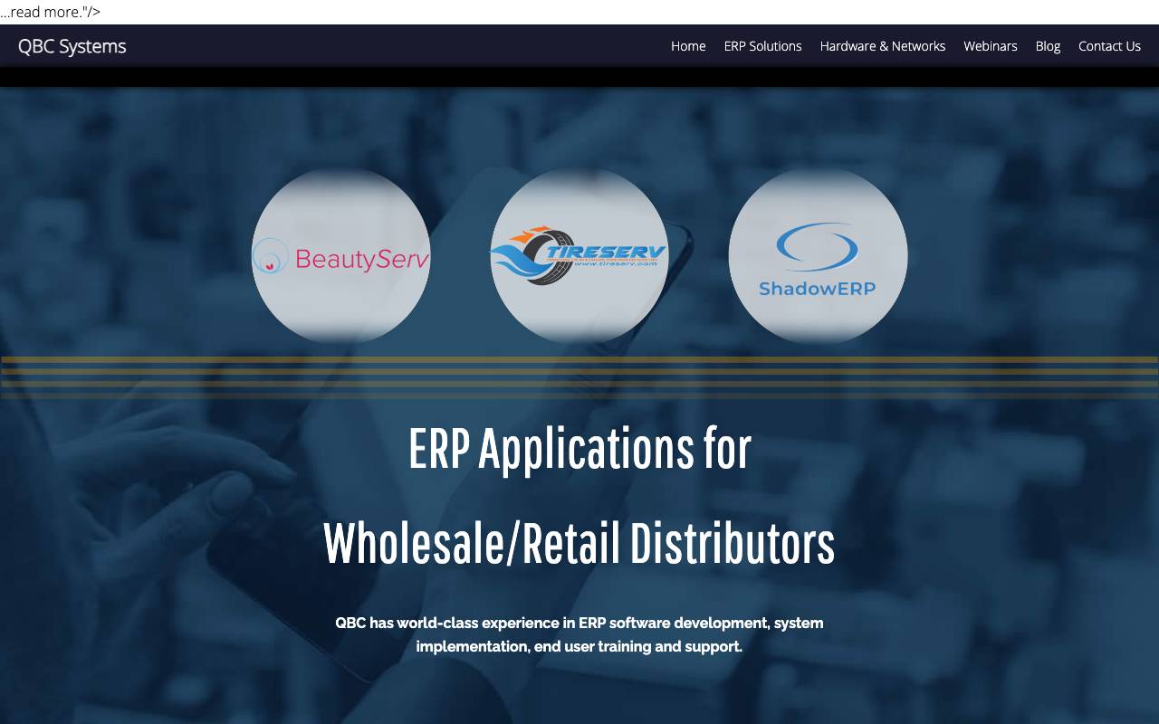 QBC Systems, Inc. website — Home — captured