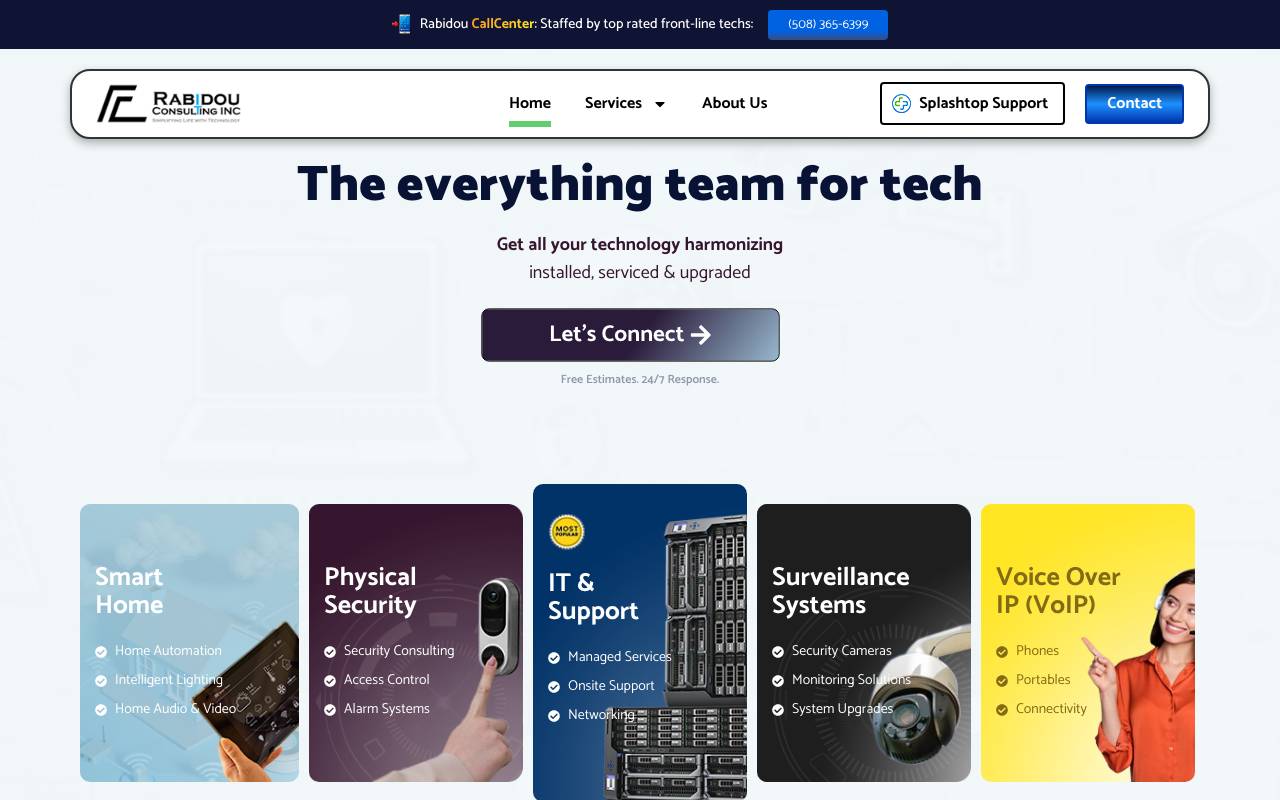Rabidou Consulting website — Home — captured