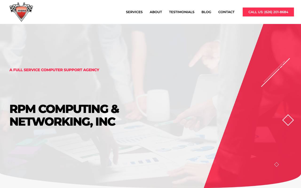 RPM Computing & Networking, Inc website — Home — captured