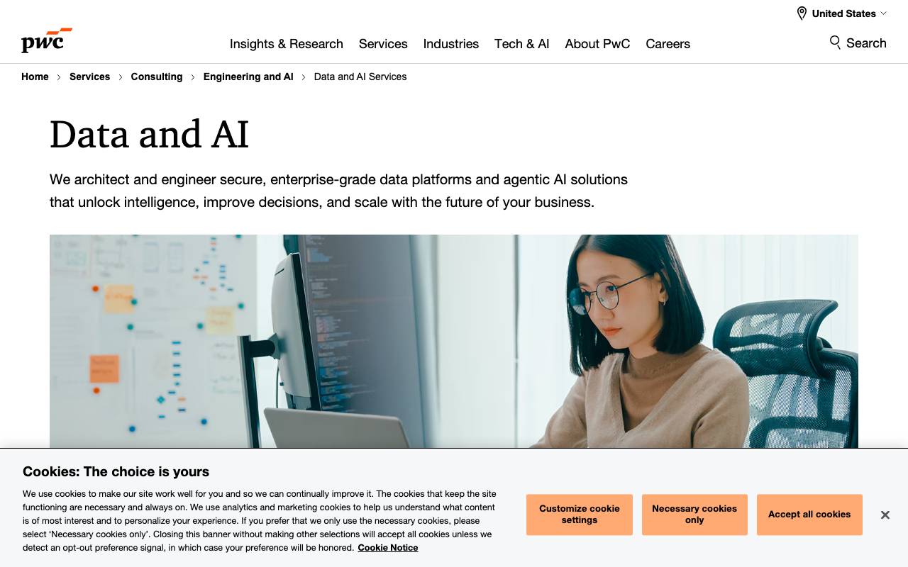 PwC website — Home — captured