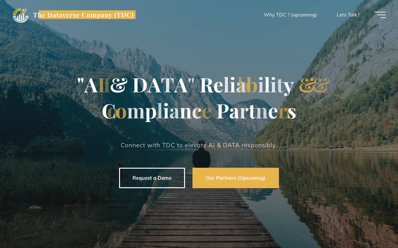 The Dataverse Company (TDC) website — Home — captured
