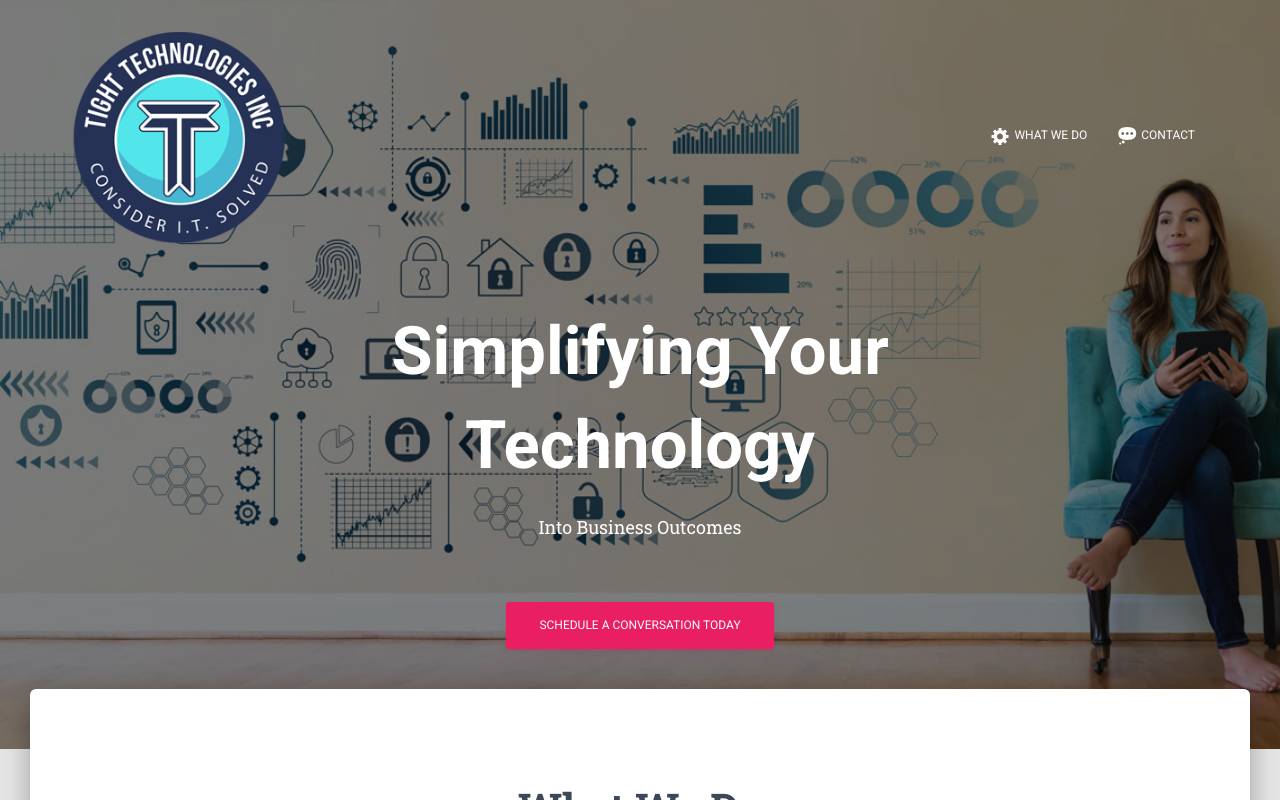 Tight Technologies Inc. website — Home — captured