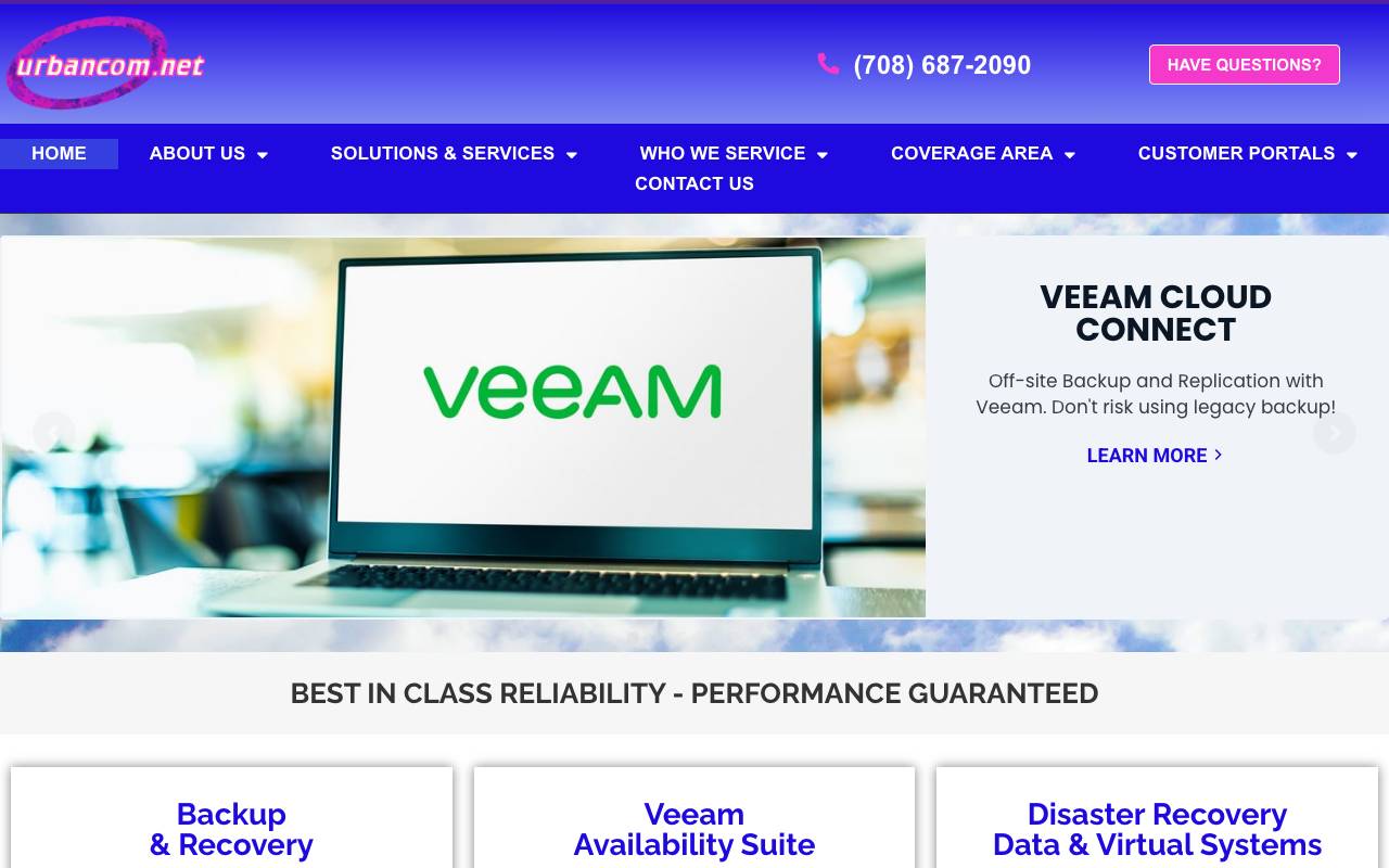 Urban Communications, Inc (Urbancom.net) website — Home — captured