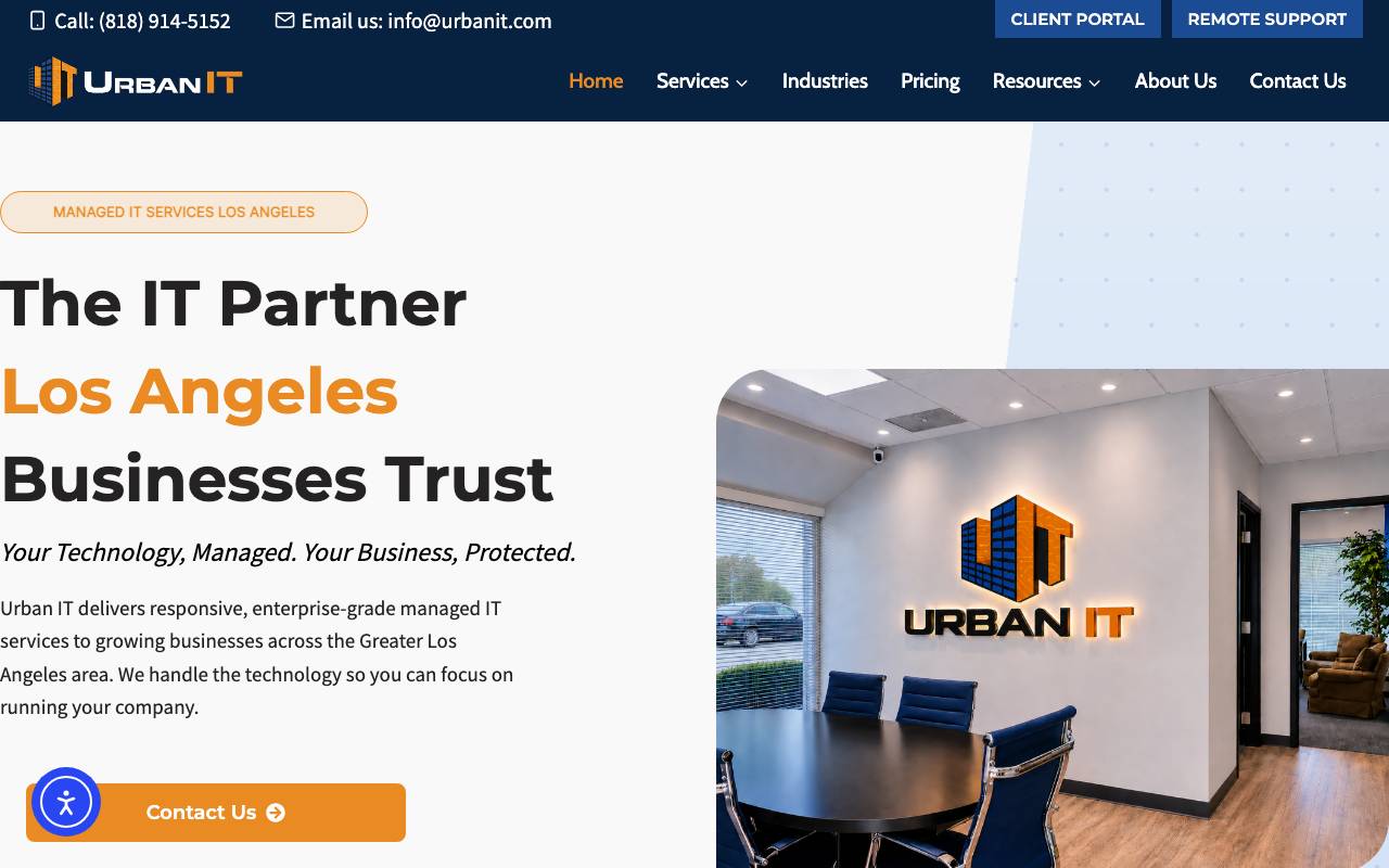 Urban IT, Inc. website — Home — captured