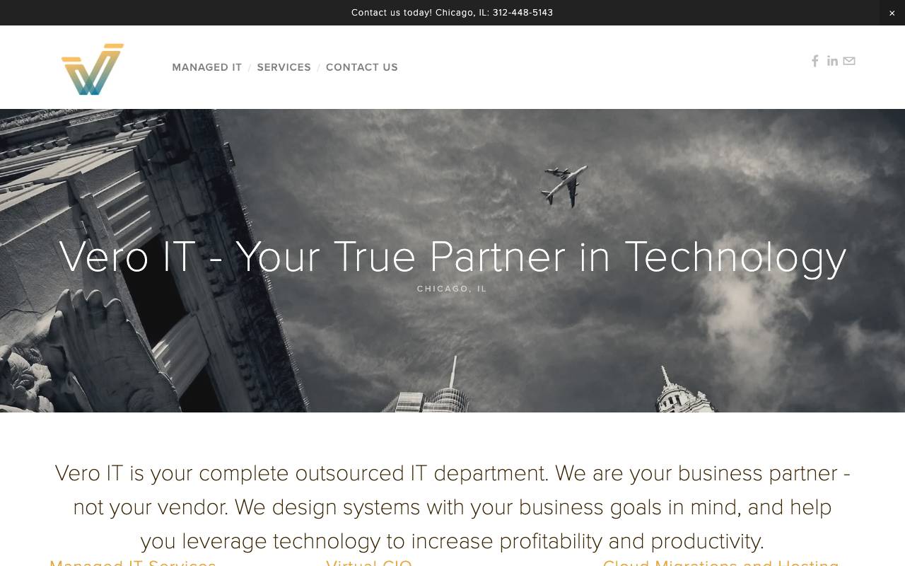 Vero IT, Inc. website — Home — captured
