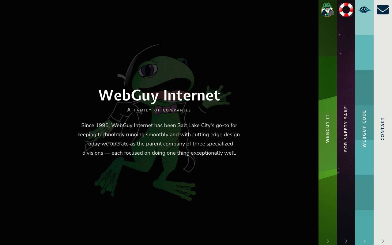 Webguy Internet, Inc. website — Home — captured