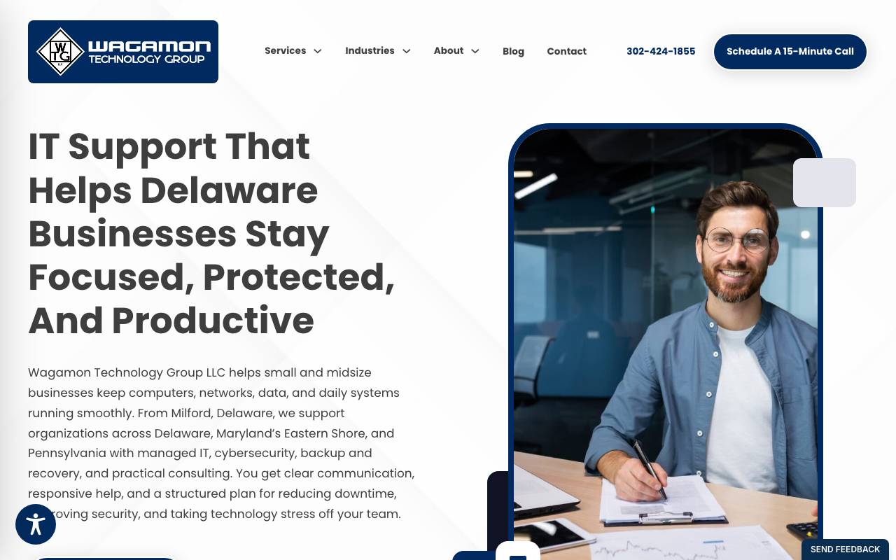 Wagamon Technology Group LLC website — Home — captured