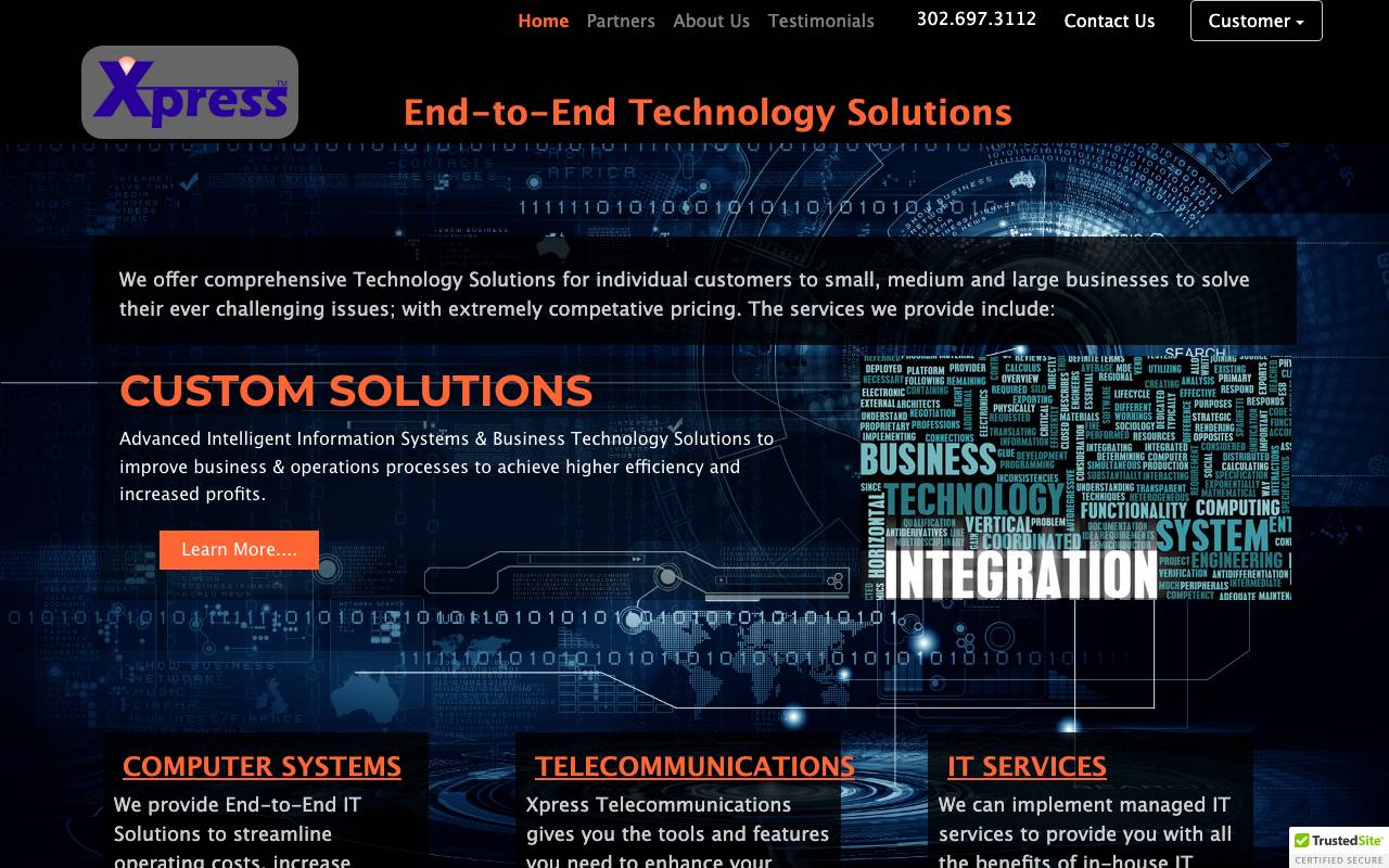 Xpress, Inc. website — Home — captured