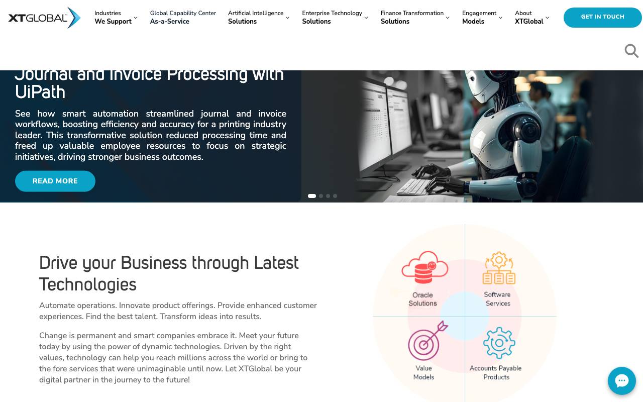 XTGlobal, Inc. website — Home — captured